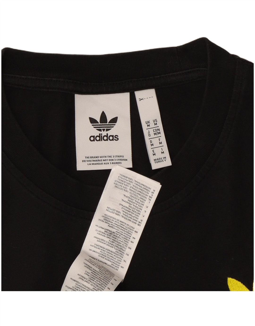 Tricou grafic ADIDAS pentru bărbați Top mediu negru bumbac