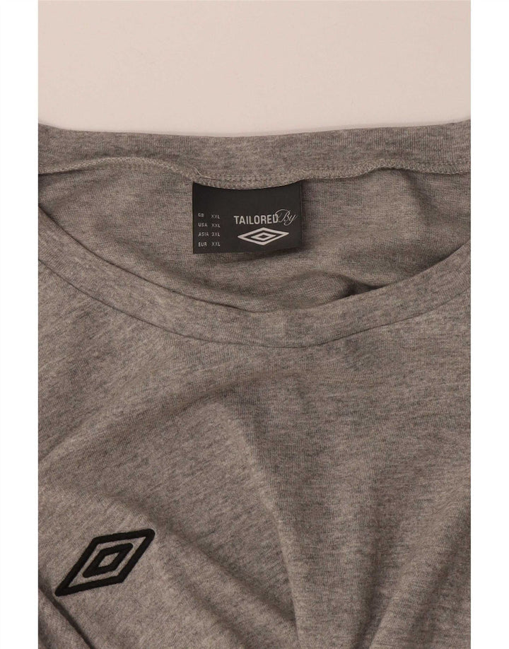 Tricou pentru bărbați Umbro Top 2XL Gri