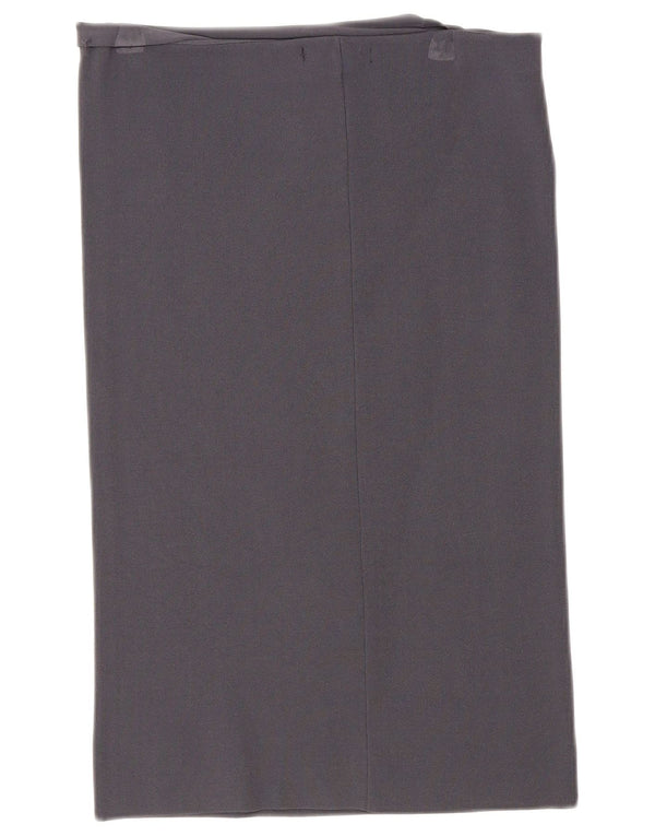 Fusta dreaptă pentru femei Calvin Klein Jeans, talie înaltă, XL W30, viscoză gri