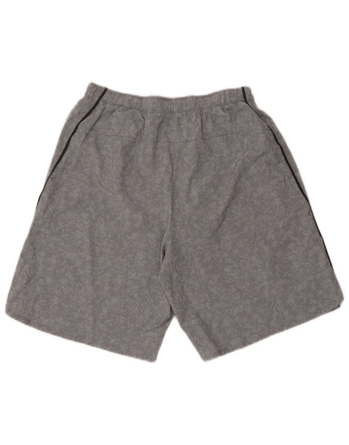 Pantaloni scurți sport Asics pentru bărbați, poliester camuflaj, gri mediu