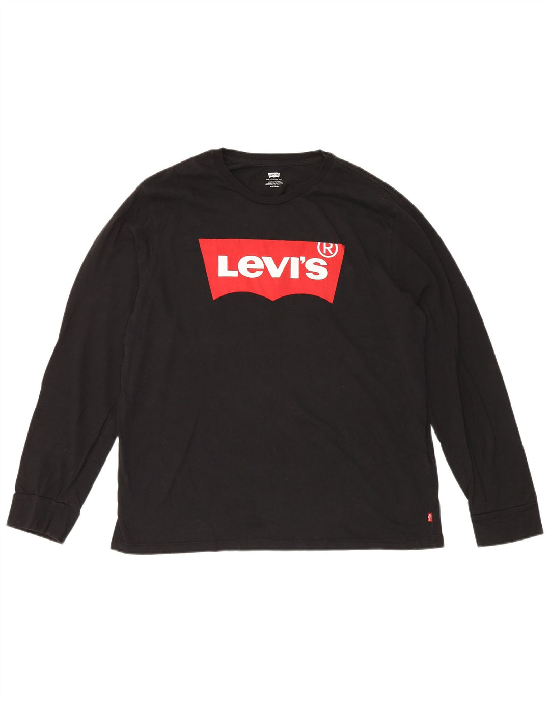 Bluză cu mânecă lungă Levi's pentru bărbați, bumbac negru