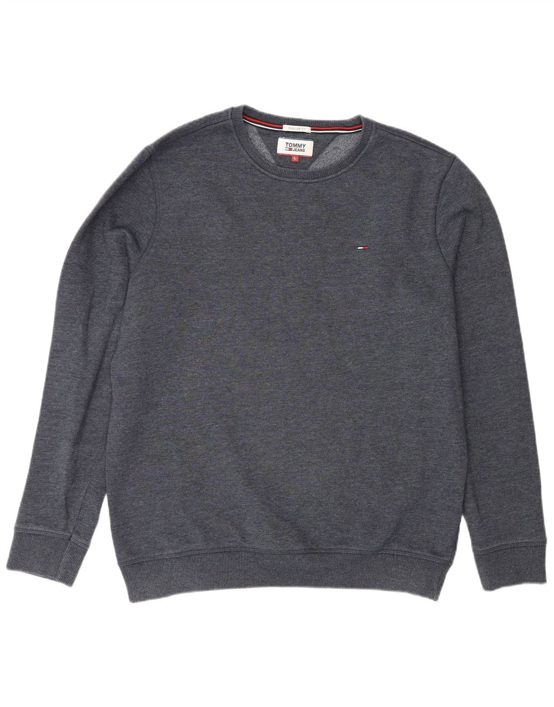 Hanorac pentru bărbați Tommy Hilfiger, cu formă regulată, pulover mare din bumbac bleumarin