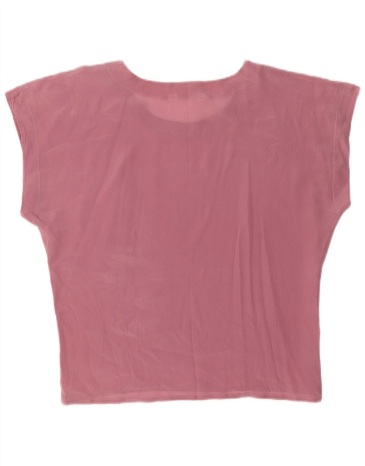 Bluză Vintage pentru femei UK 16 Large Pink