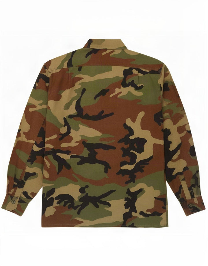 Cămașă militară pentru bărbați Big Hunter, bumbac camuflaj, multicolor, mediu