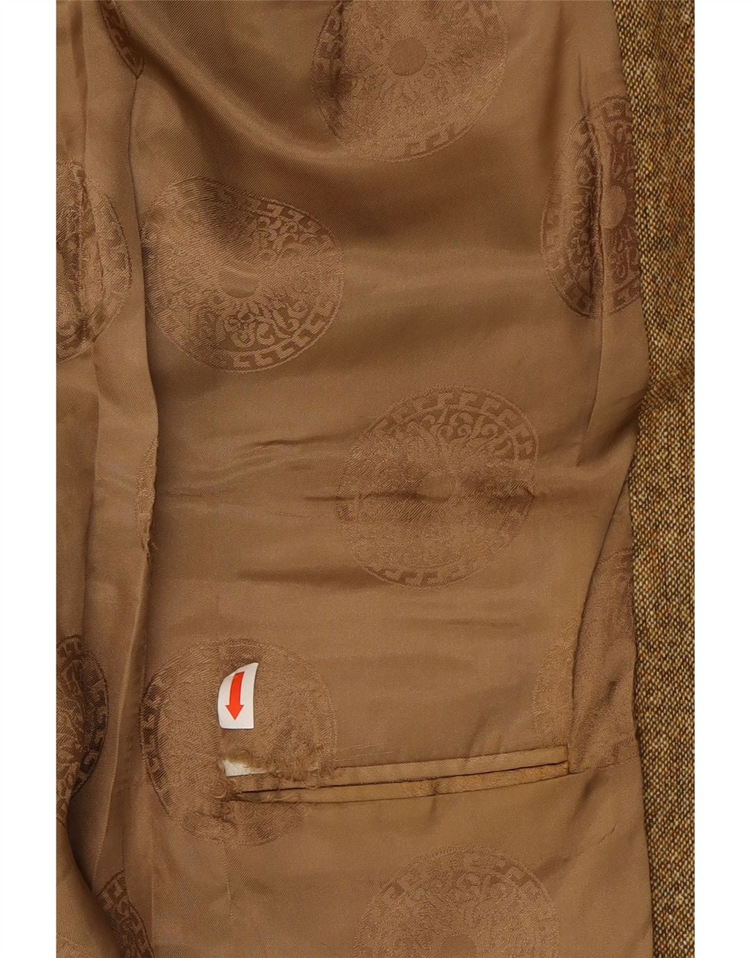 VERSACE Mens 3 Button Blazer Jacket IT 50 Large Brown Flecked Wool Vintage Versace and Second-Hand Versace from Messina Hembry 