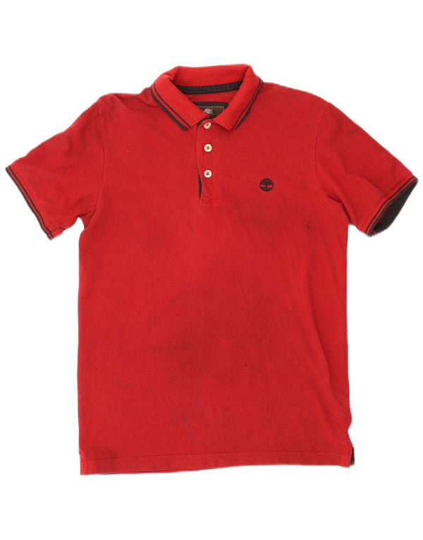 Cămașă polo Timberland Earthkeepers pentru bărbați, cu ajustare normală, bumbac burgundy mediu