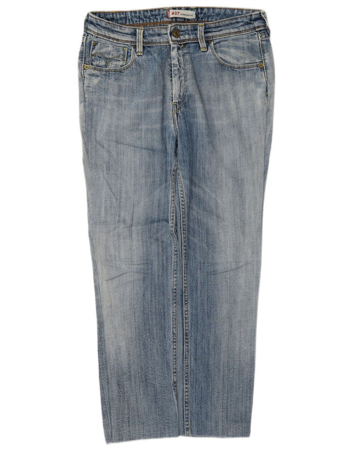 Blugi Levi's 627 Crop drepte pentru femei W30 L26 albastru