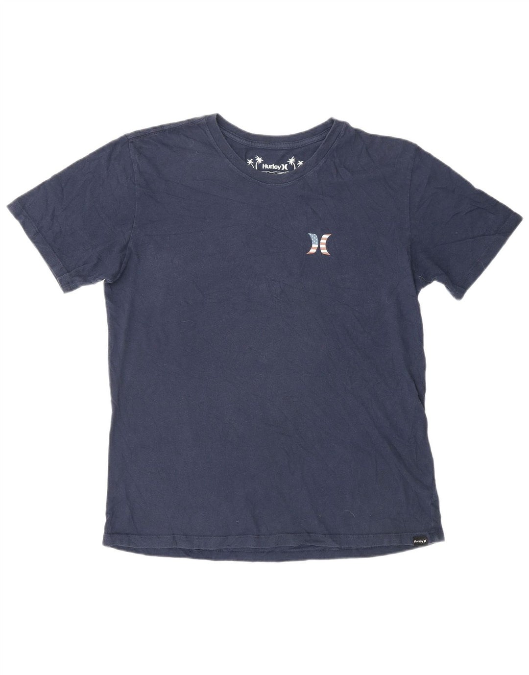 Tricou grafic HURLEY pentru bărbați Top mediu din bumbac bleumarin