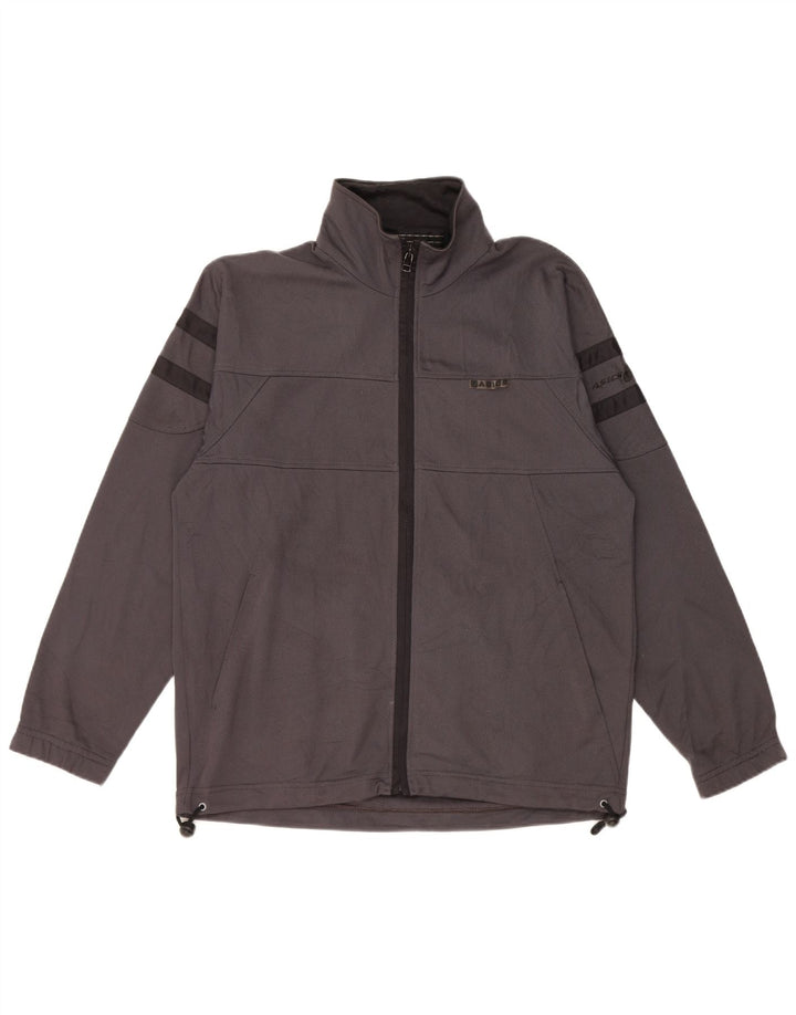 Jachetă de top pentru trening ASICS pentru bărbați, poliester gri XS