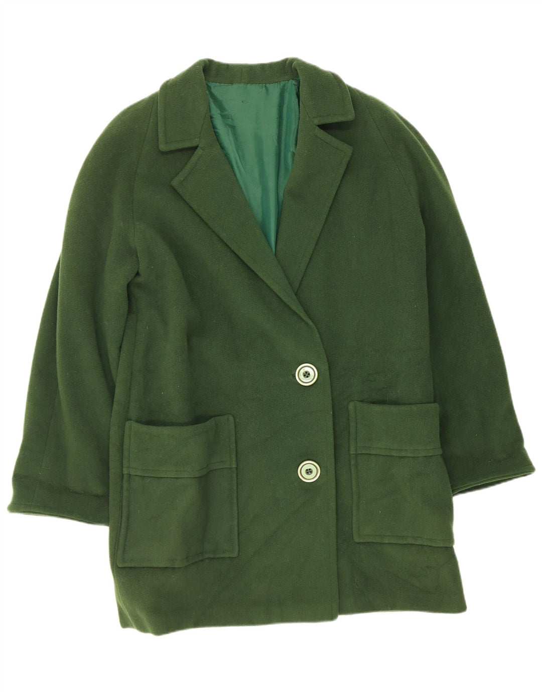 Pardesiu vintage pentru femei UK 14 verde mediu