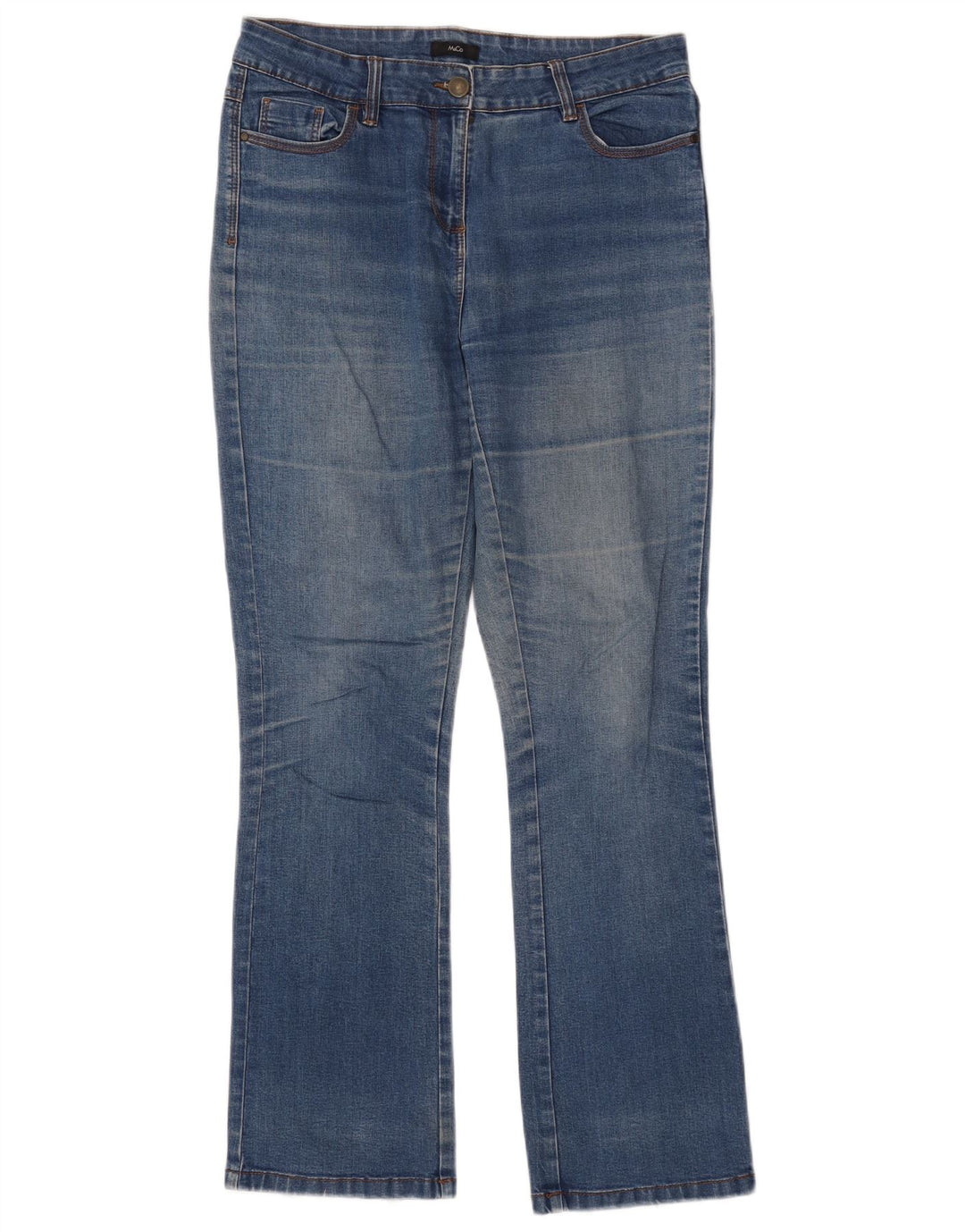 Blugi bootcut pentru femei M&Co UK 10 Small W32 L31 Blue Bumbac