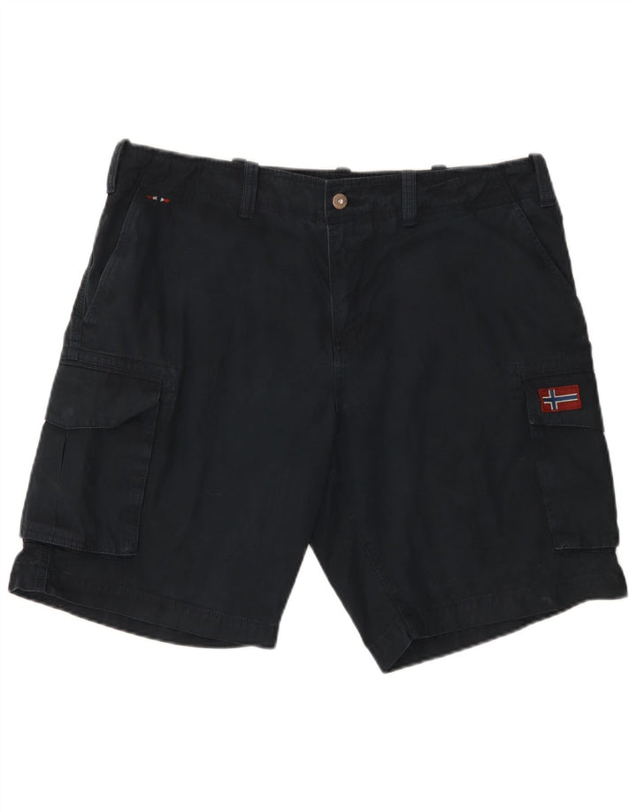 Pantaloni scurți cargo Napapijri pentru bărbați W36, mari, albastru, bumbac