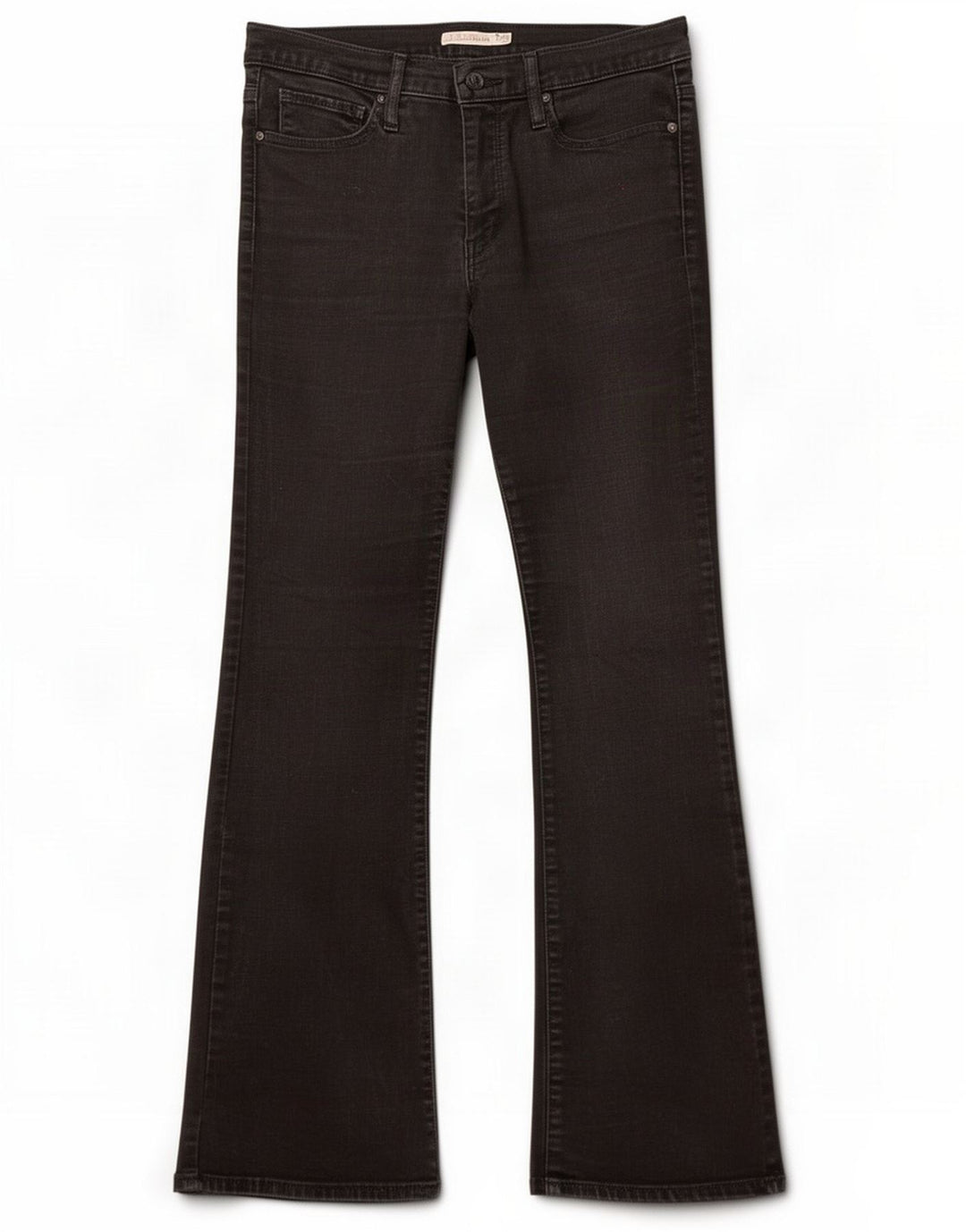 Levi's Womens 315 Bootcut Jeans W30 L32 Black Cotton