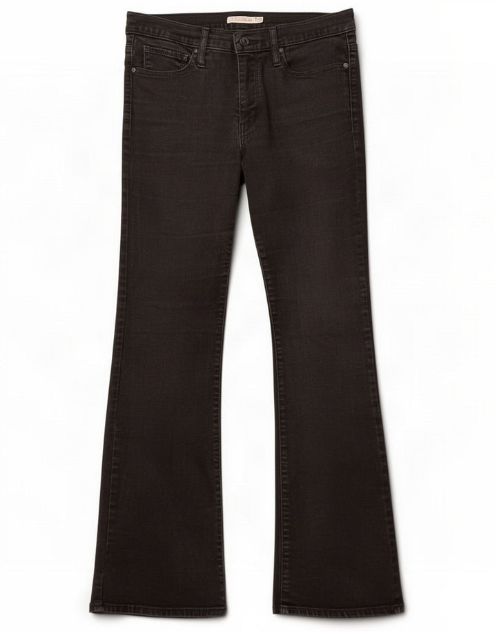 Levi's Womens 315 Bootcut Jeans W30 L32 Black Cotton