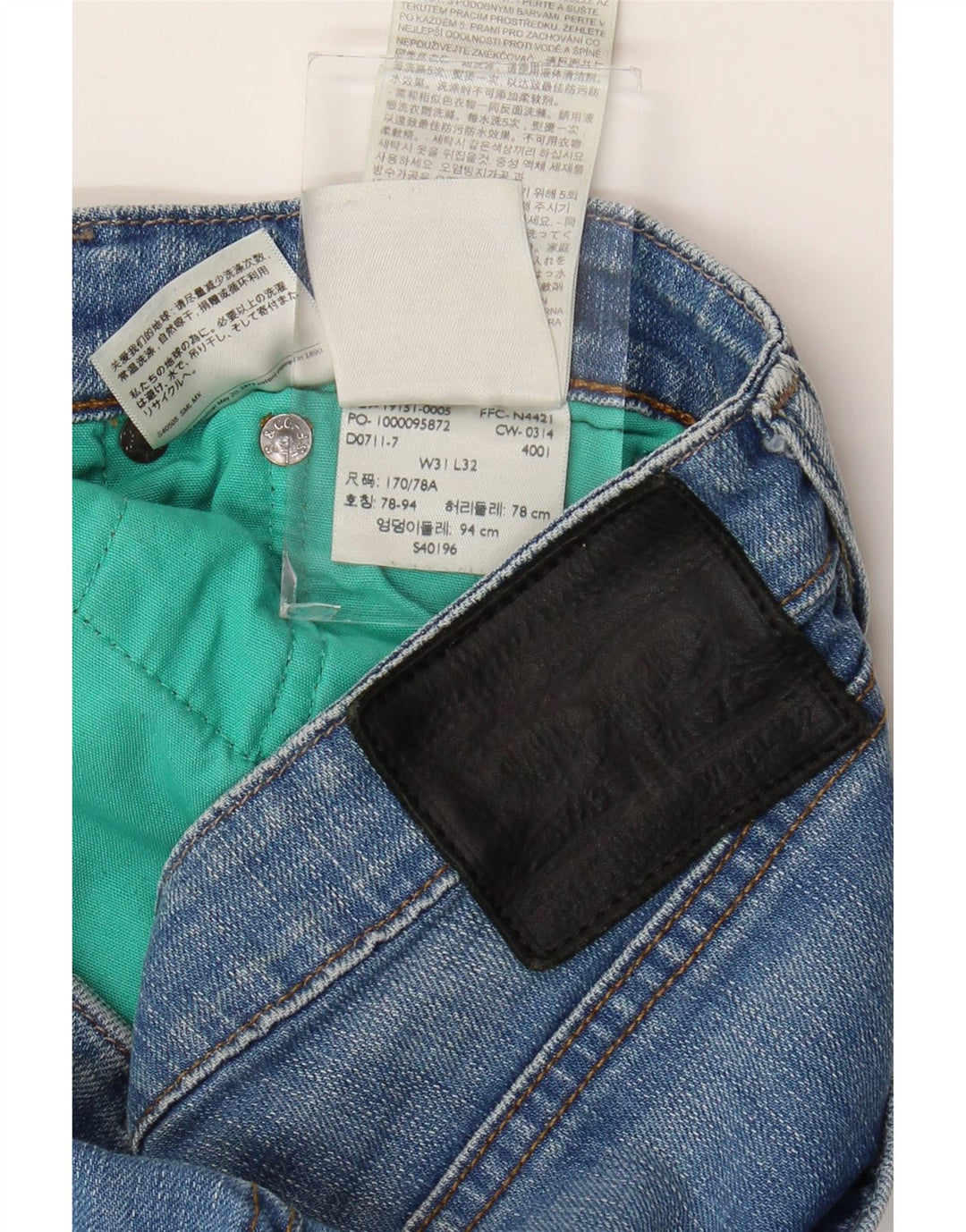 Blugi slim pentru bărbați Levi's W31 L32 Bumbac albastru