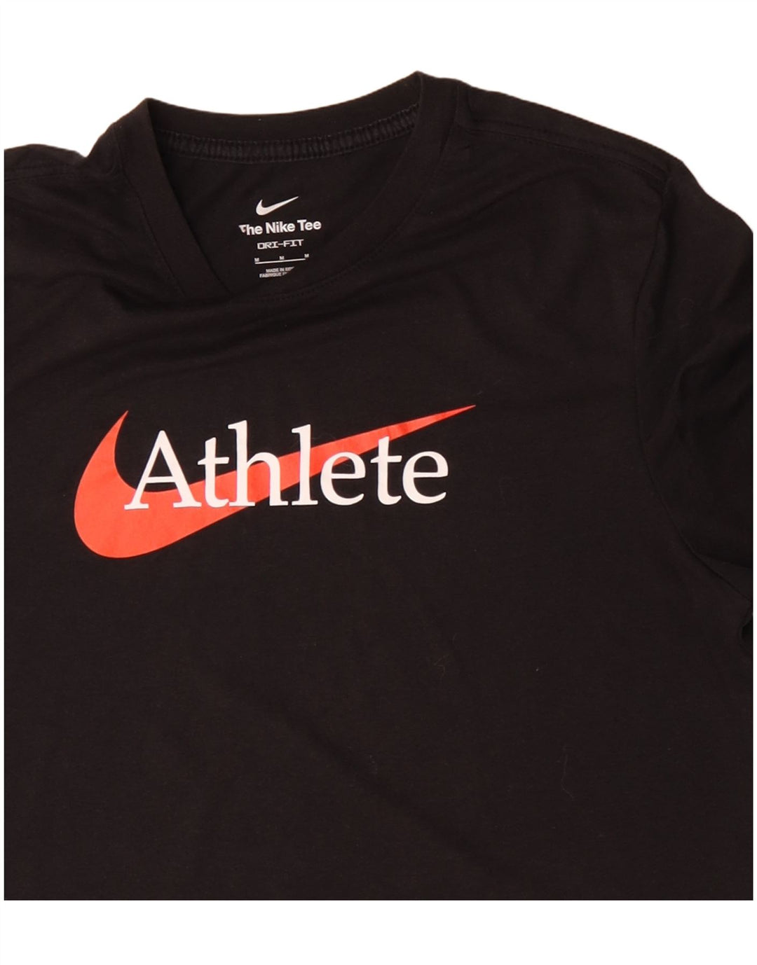 Tricou grafic Nike Dri Fit pentru bărbați Top, bumbac mediu negru