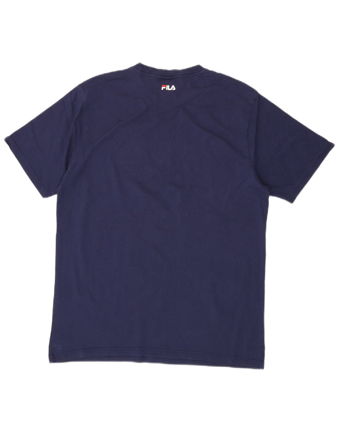 FILA Mens Graphic T-Shirt Top Large Navy Blue Cotton