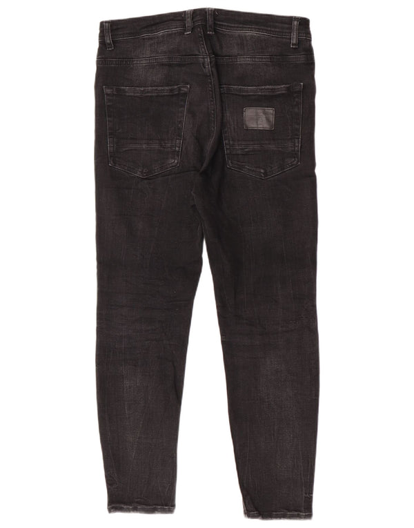 Blugi Skinny Crop pentru Damă Zara EU 40 Medium L31 L25 Gri