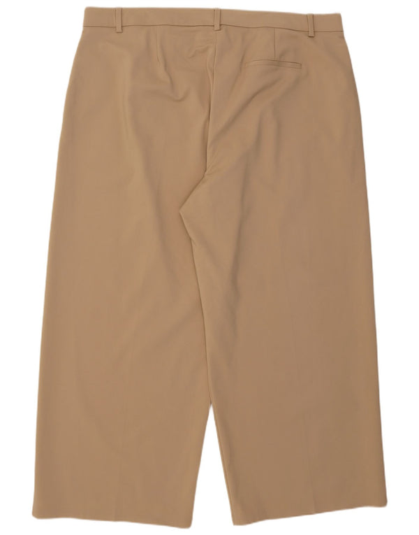 Pantaloni chino pentru femei cu talie înaltă Marks & Spencer UK 24 4XL W44 L28 Bej
