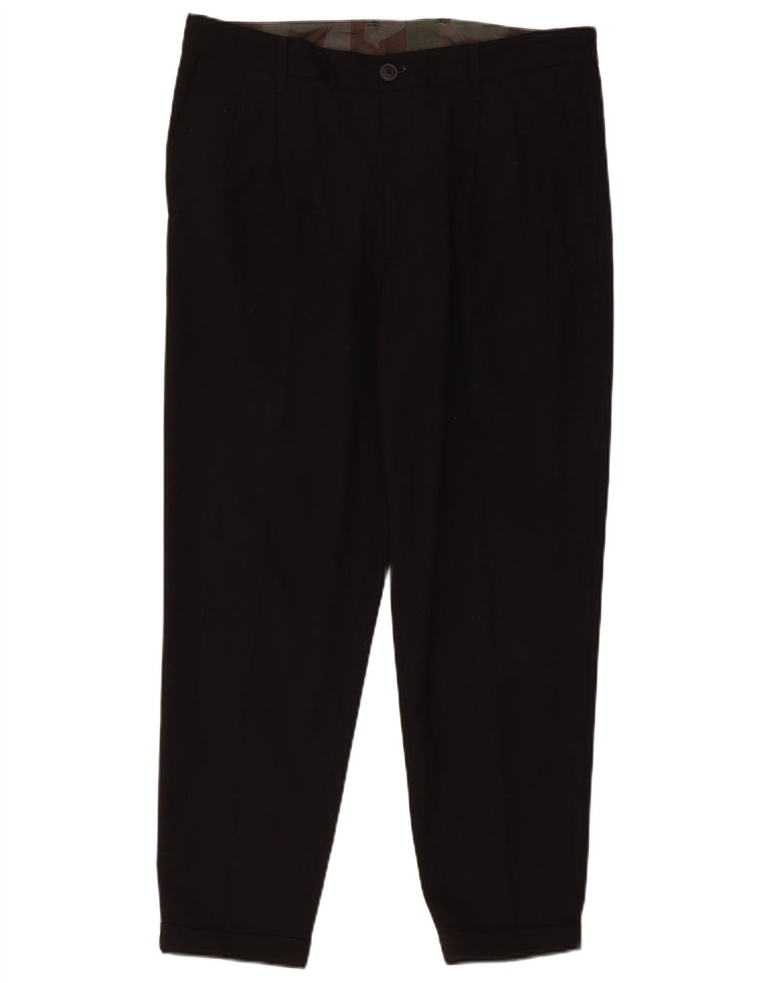 Armani Exchange Pantaloni chino cu fixare pentru bărbați L34 L28 Poliester negru