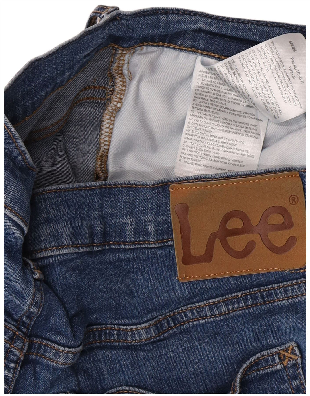Blugi Lee Luke Slim pentru femei W31 L32 Bumbac albastru
