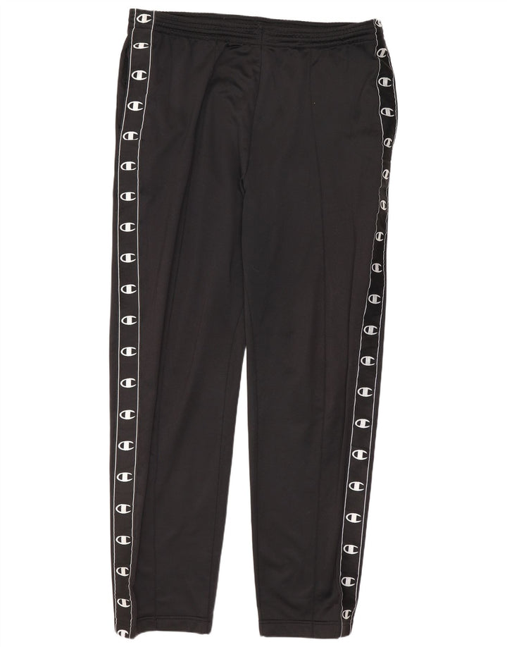 Pantaloni de trening grafic pentru bărbați Champion, mari, negru, poliester