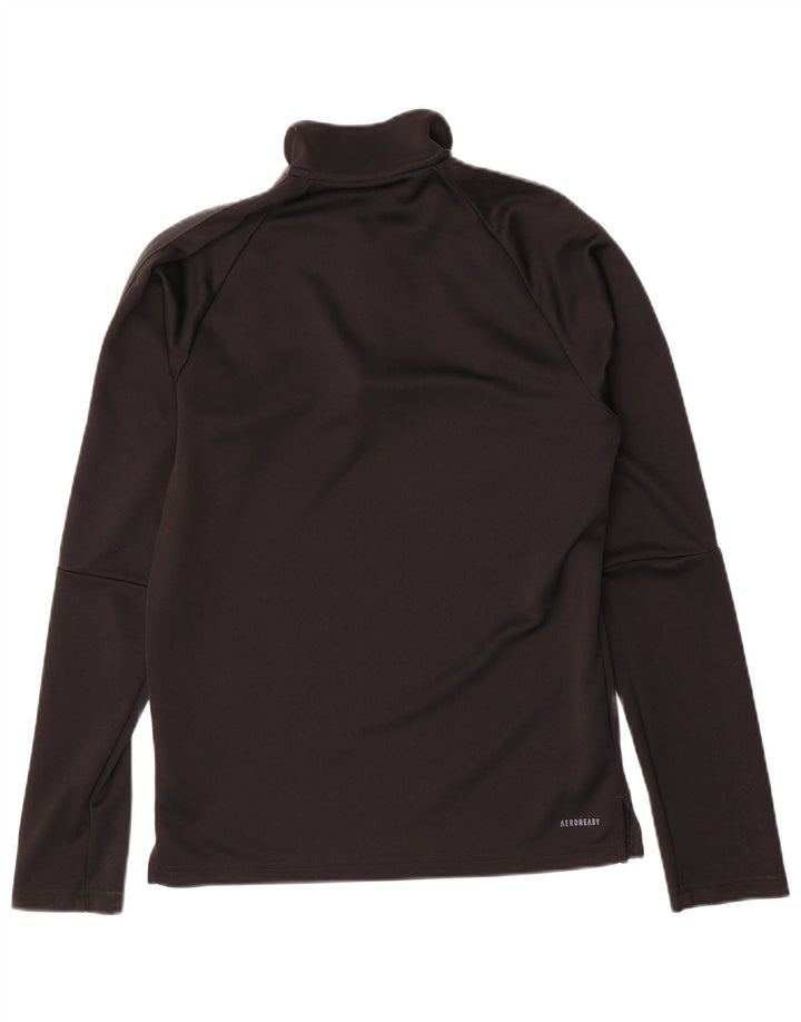 ADIDAS Aeroready Zip Neck Pullover Trening Top Mic Negru