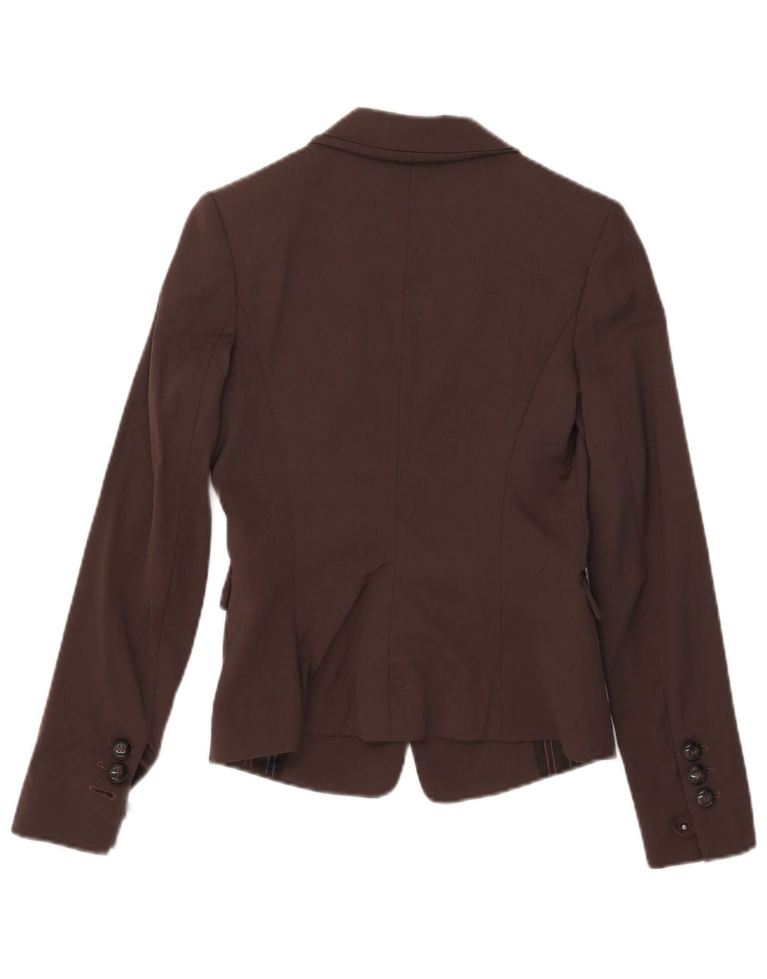 Sacou Pinko pentru femei cu 1 nasture, UK 8, lână maro mică