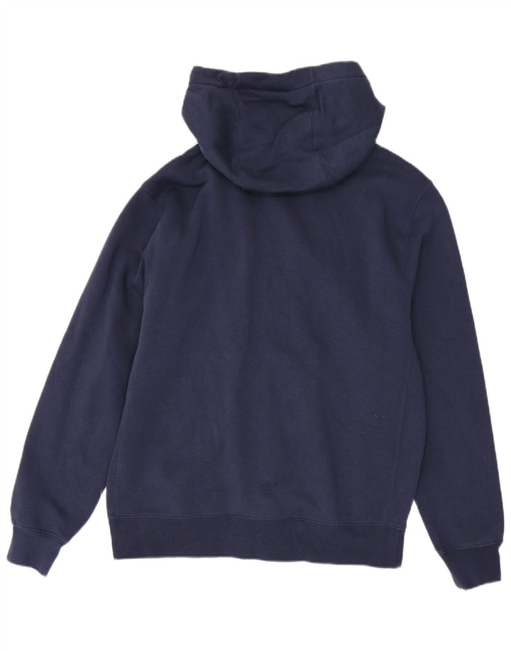 Pulover Nike pentru bărbați, cu fermoar, bumbac, albastru, mediu