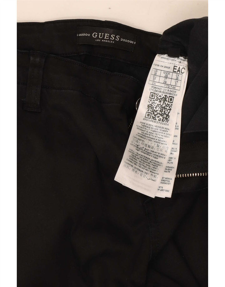Pantaloni chino slim pentru femei Guess L31 L29 Lyocell negru
