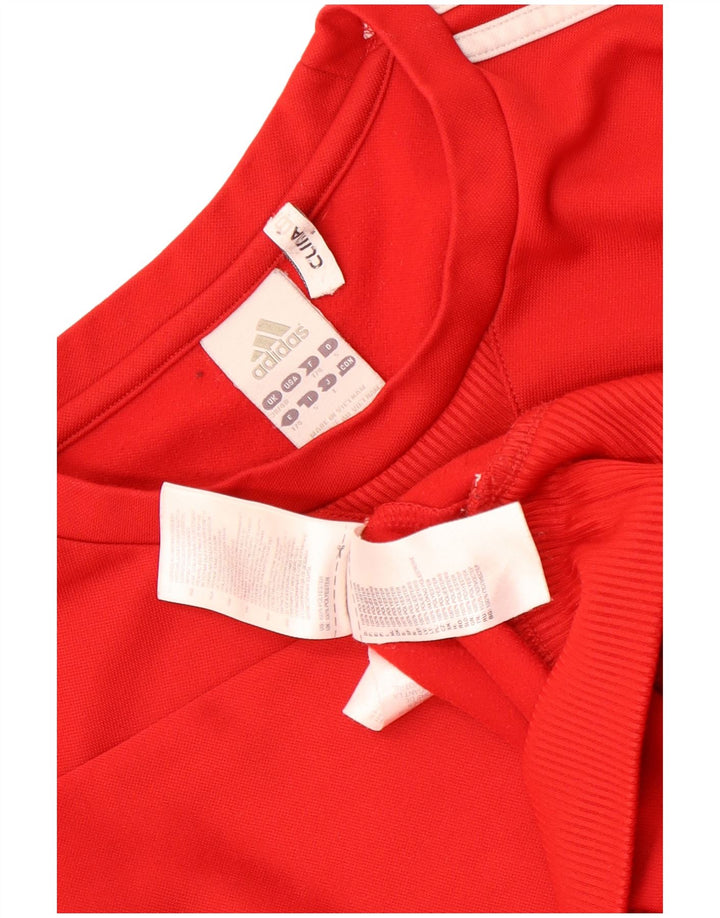 Pulover adidas Climawarm pentru bărbați UK 38/40 Poliester roșu mediu