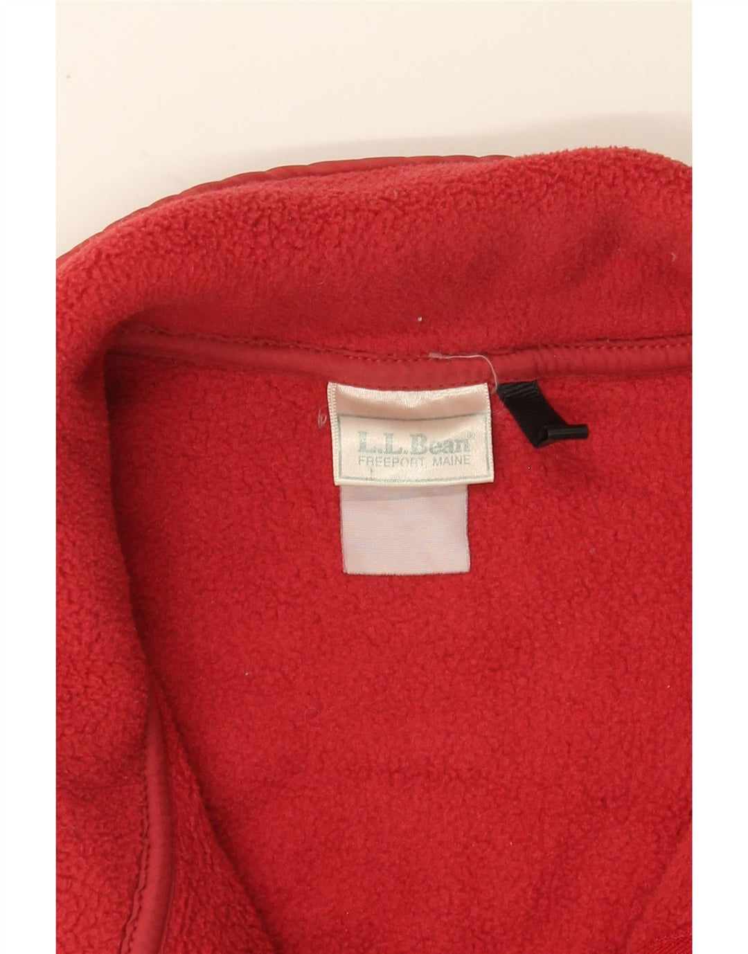L.L.BEAN Womens Fleece Gilet UK 14 Medium Red Vintage L.L.Bean and Second-Hand L.L.Bean from Messina Hembry 