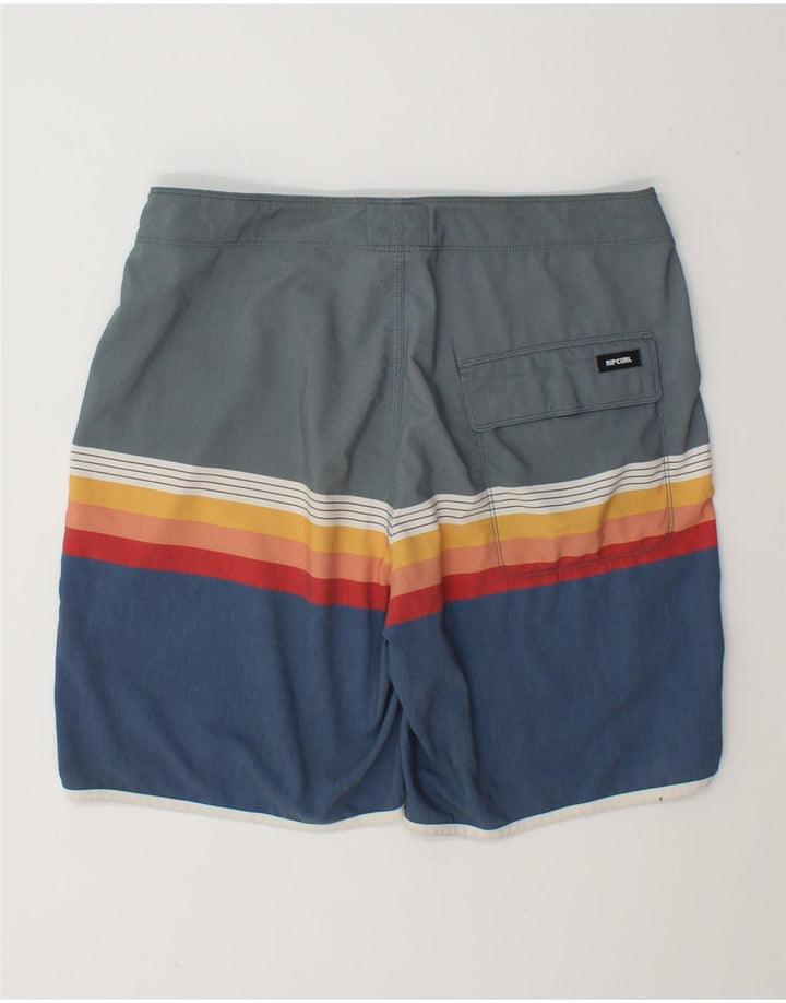 Pantaloni scurți de înot Rip Curl pentru bărbați, poliester cu dungi multicolore medii