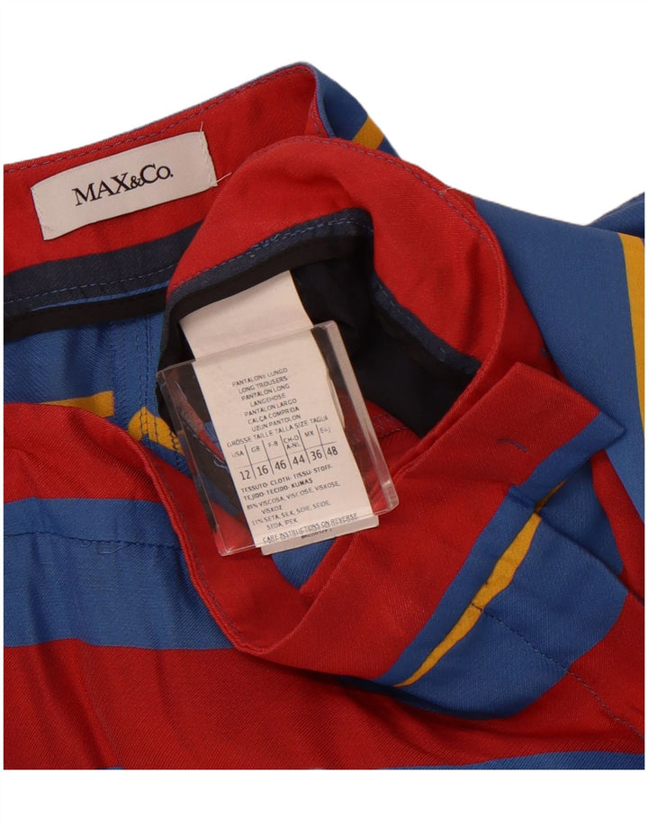 MAX & CO. Pantaloni tăiați pentru femei UK 16 Large W34 L27 Multicolor