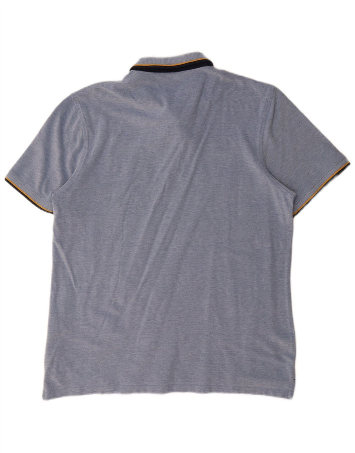 Tricou polo Jack & Jones pentru bărbați, bumbac albastru 2XL