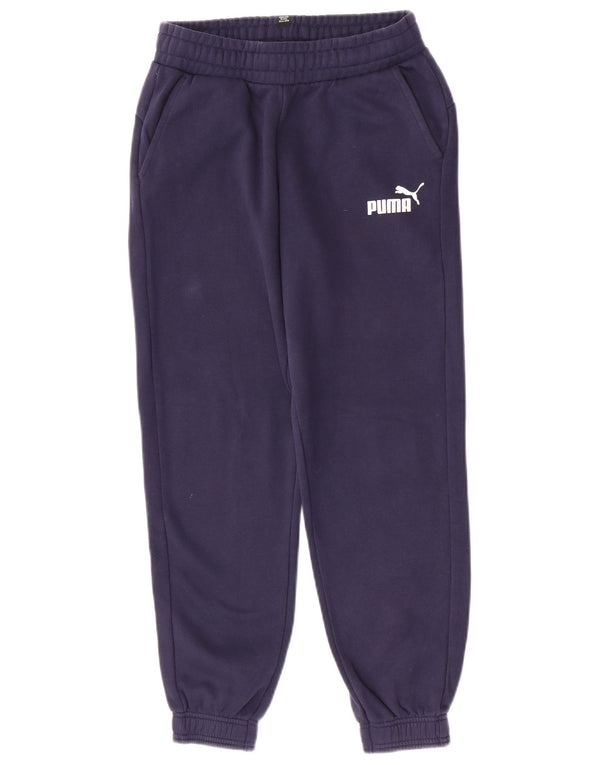 Puma Băieți Pantaloni Trening Pantaloni Joggeri 13-14 Ani Bumbac Bleumarin