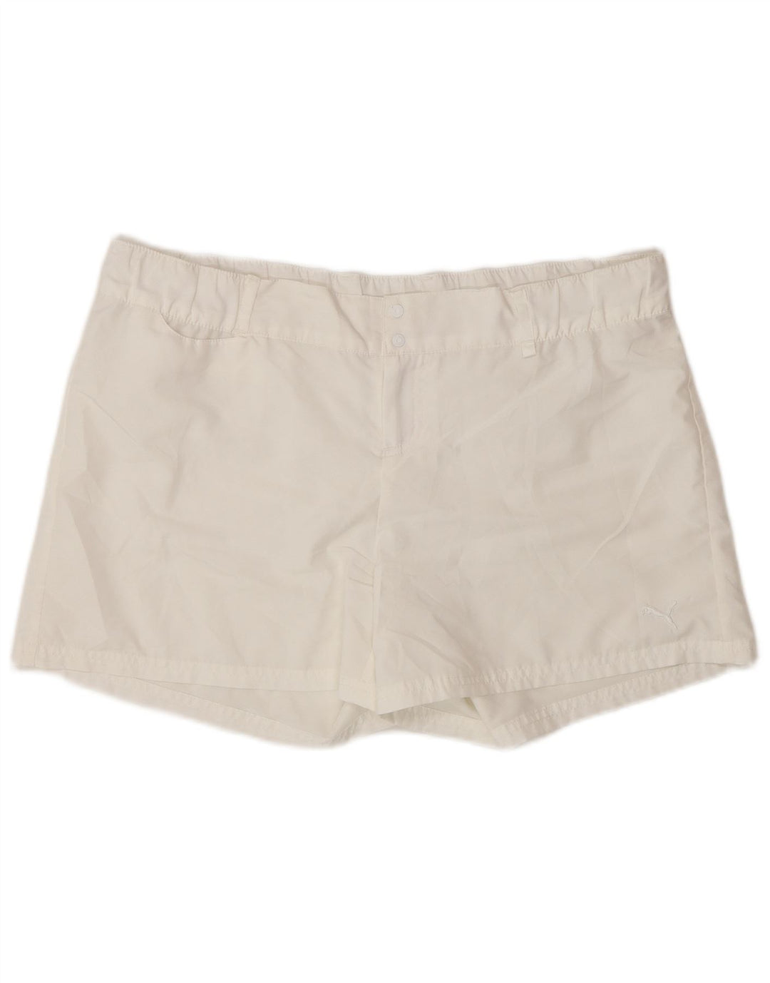 Pantaloni scurti casual PUMA pentru femei UK 16 Large W34 White