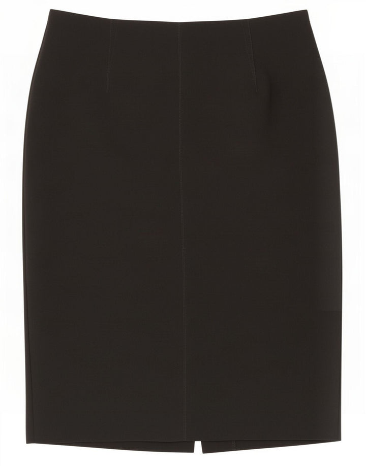 Fusta creion pentru femei Marks & Spencer UK 14 Large W32 Poliester negru