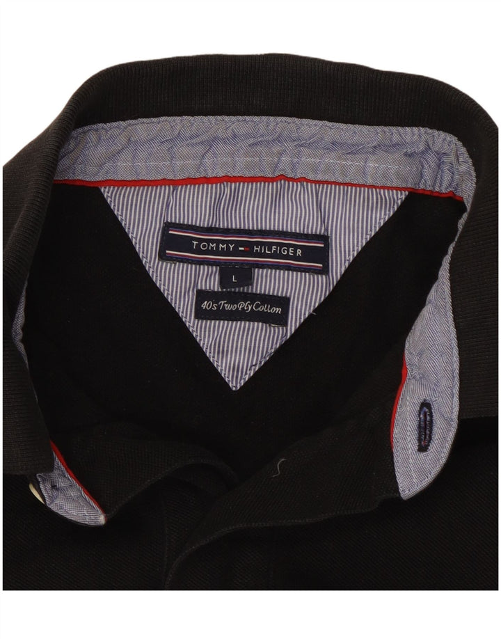 Tricou polo Tommy Hilfiger pentru bărbați, mare, negru