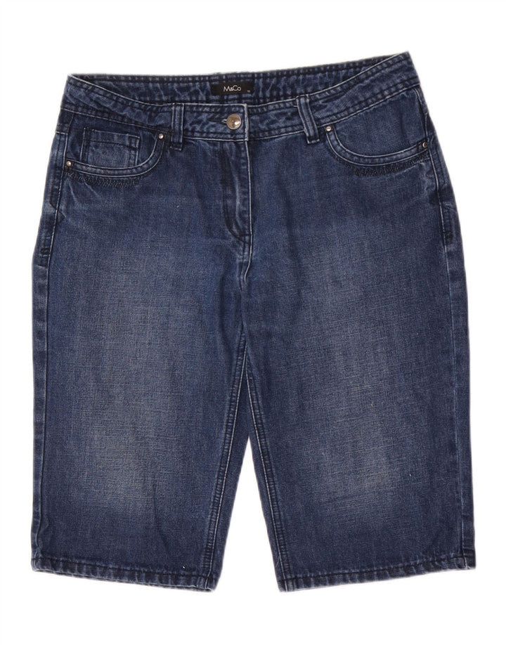Pantaloni scurti din blugi pentru femei M&CO US 10 Large W32 Blue Bumbac