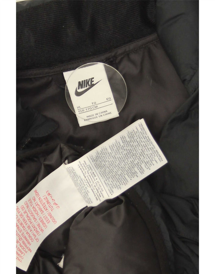 Gilet căptușit pentru băieți Nike 13-14 ani XL poliester negru