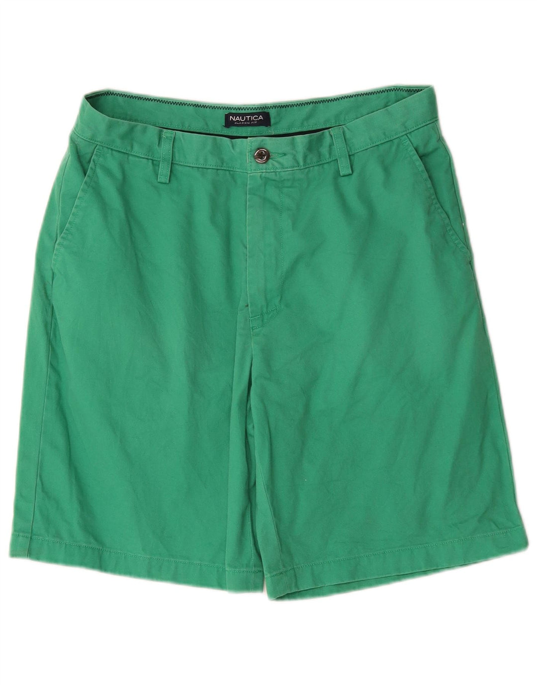 Pantaloni scurți chino pentru bărbați Nautica W32 bumbac verde mediu