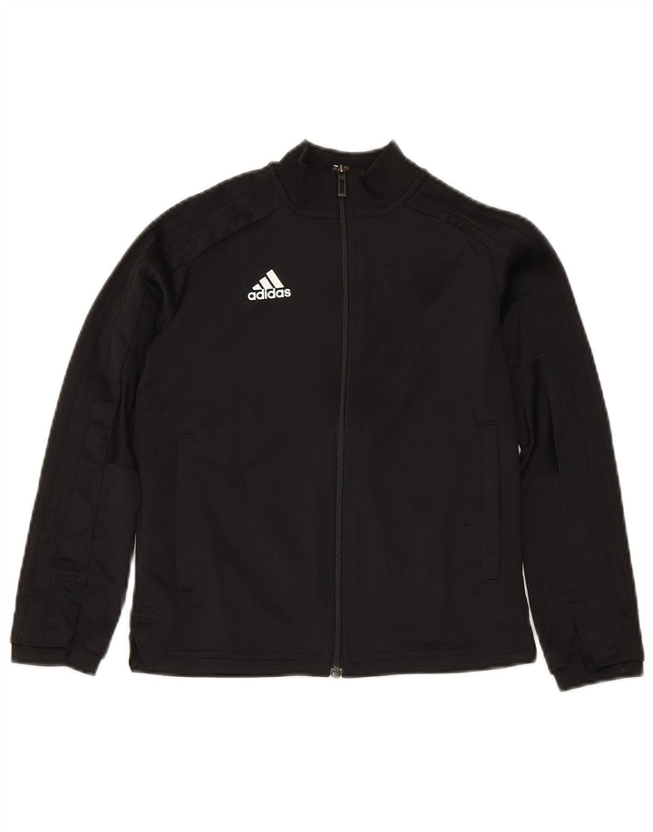 Jachetă de trening pentru băieți Adidas 7-8 ani poliester negru