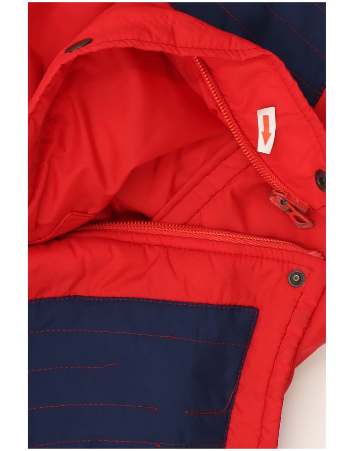 Jachetă căptușită pentru bărbați Sportitalia UK 38 Medium Red Colorblock