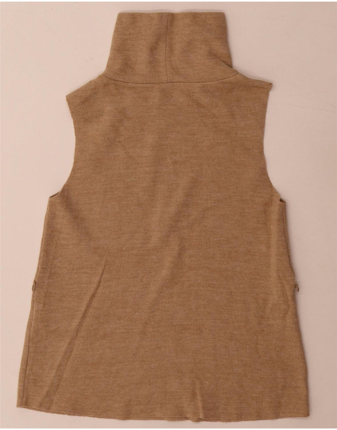 Vest Vest Top Femei Zara UK 8 Small Bej Bumbac