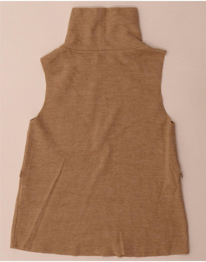 Vest Vest Top Femei Zara UK 8 Small Bej Bumbac