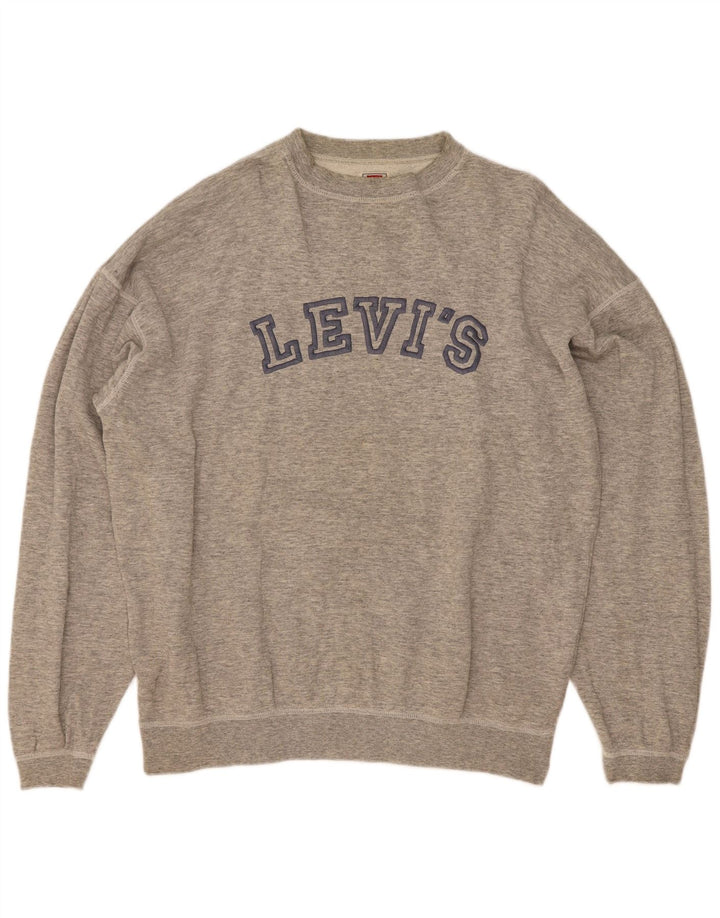 Pulover cu grafică Levi's pentru bărbați, XL, bumbac cu pete gri