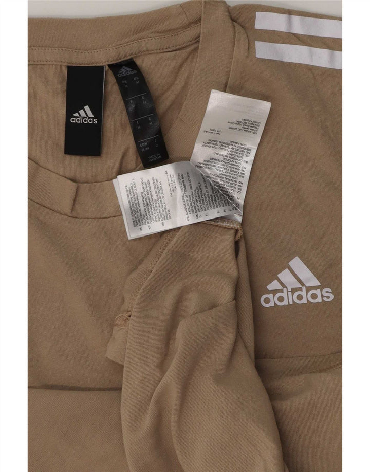 Tricou Bărbați Adidas Top Mediu Bej Bumbac