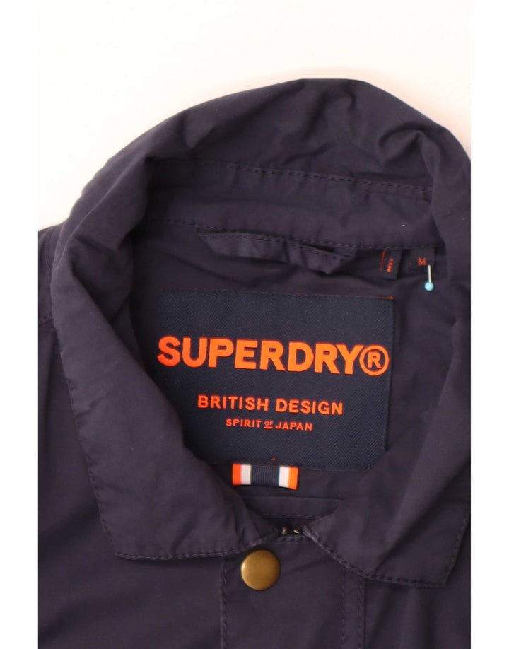 Jachetă Superdry Bărbați Utilitară UK 38 Medium Bleumarin Bumbac