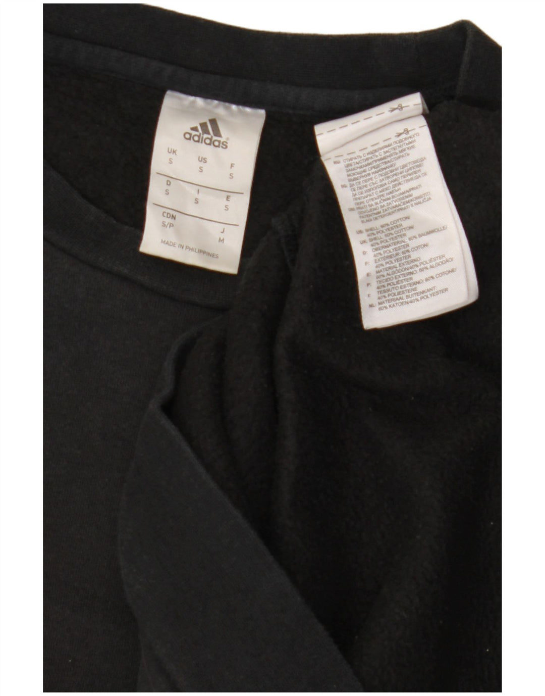 Hanorac pentru bărbați Adidas Jumper mic, negru, bumbac